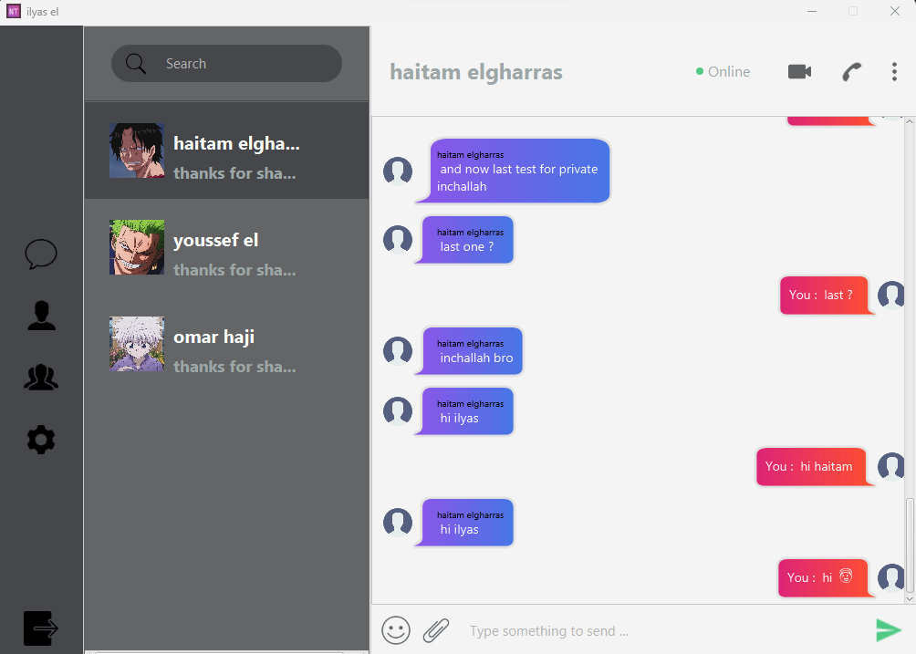 Screenshot of NimbusTalk secure desktop messaging application home screen